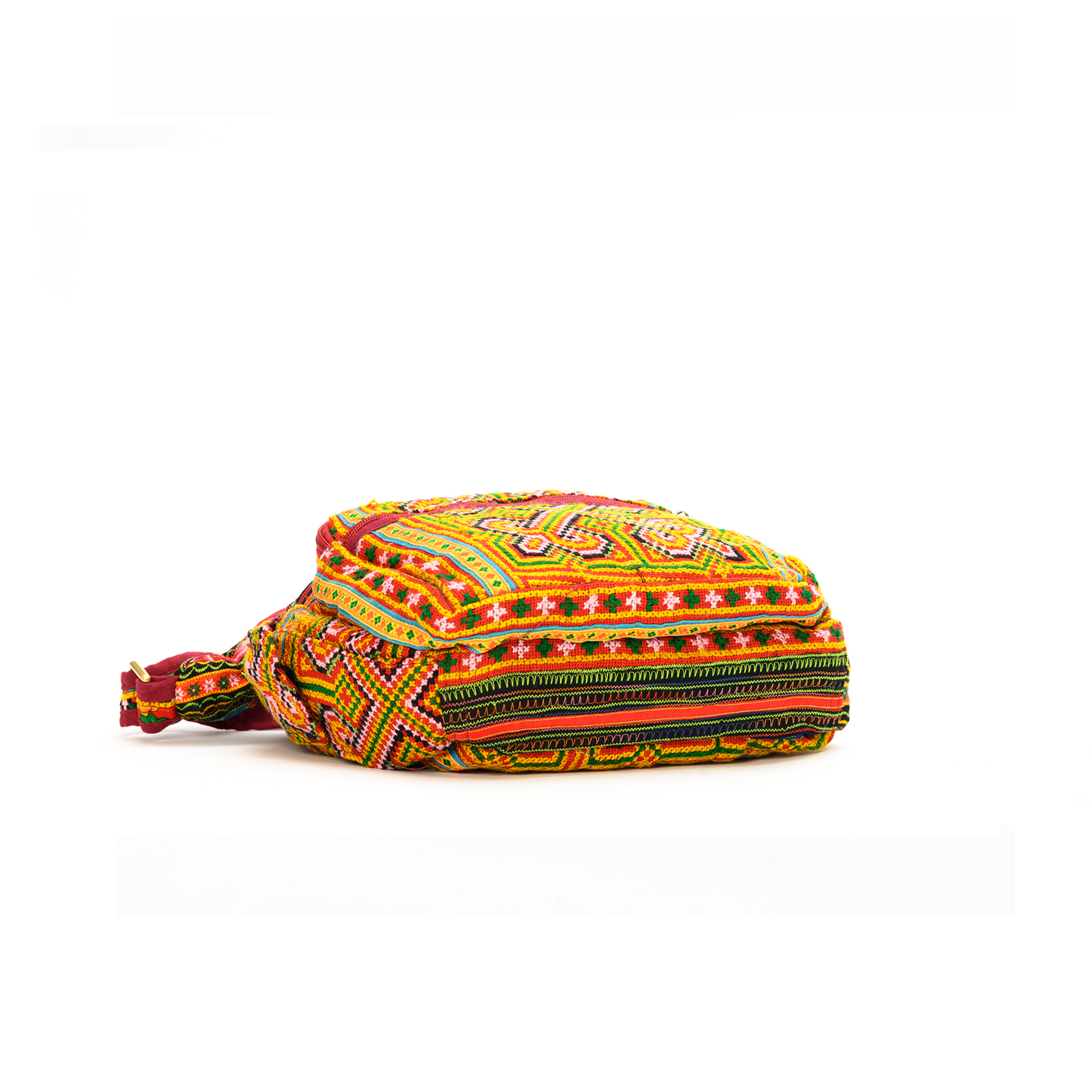 Multicolor Geometric H’mong – Artisan Hemp Crossbody Bag
