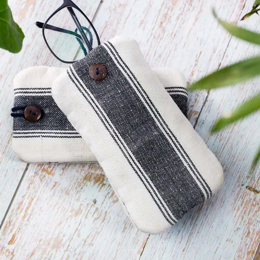 Vindigo Blue H'mong phone case with hand-stitched detail