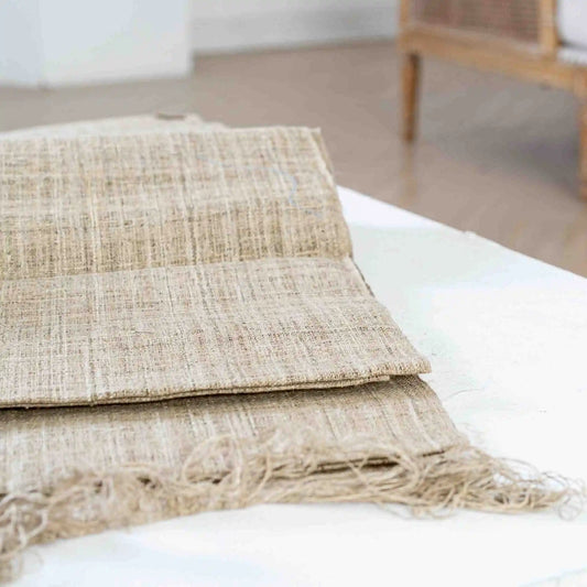 Handwoven Raw Hemp – Our Signature Fabric