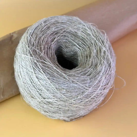 Natural, handmade hemp yarn