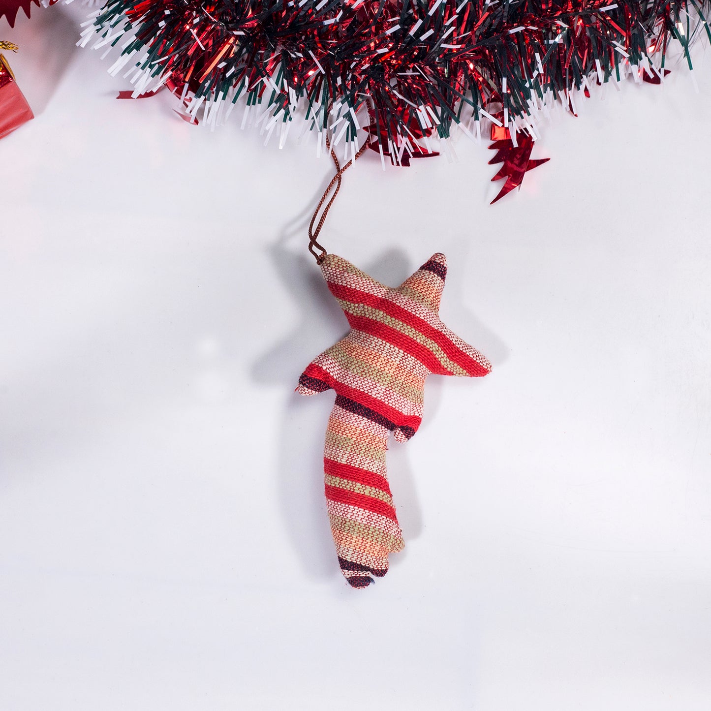 Christmas Tree decor- Hand-woven embroidery
