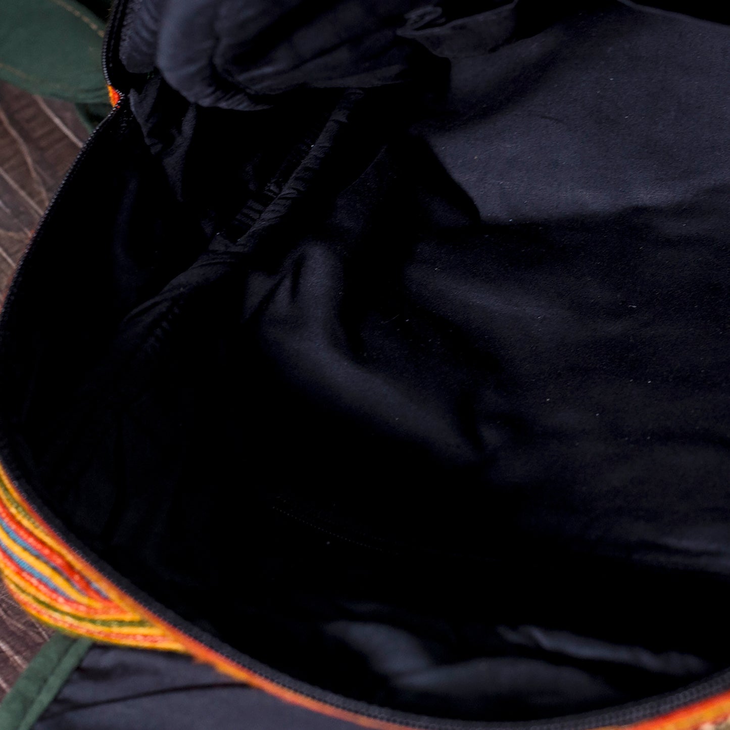 Orange Green Embroidery – H’mong Hemp Backpack