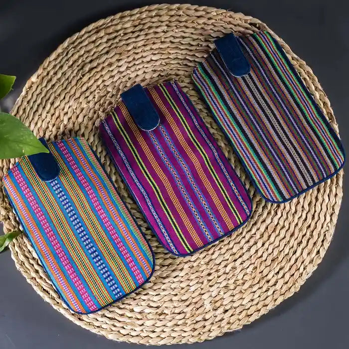 Vindigo assorted ethnic striped phone cases group shot