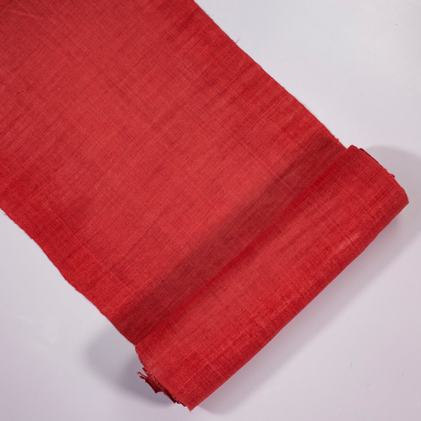 Raw hemp, natural color in RED