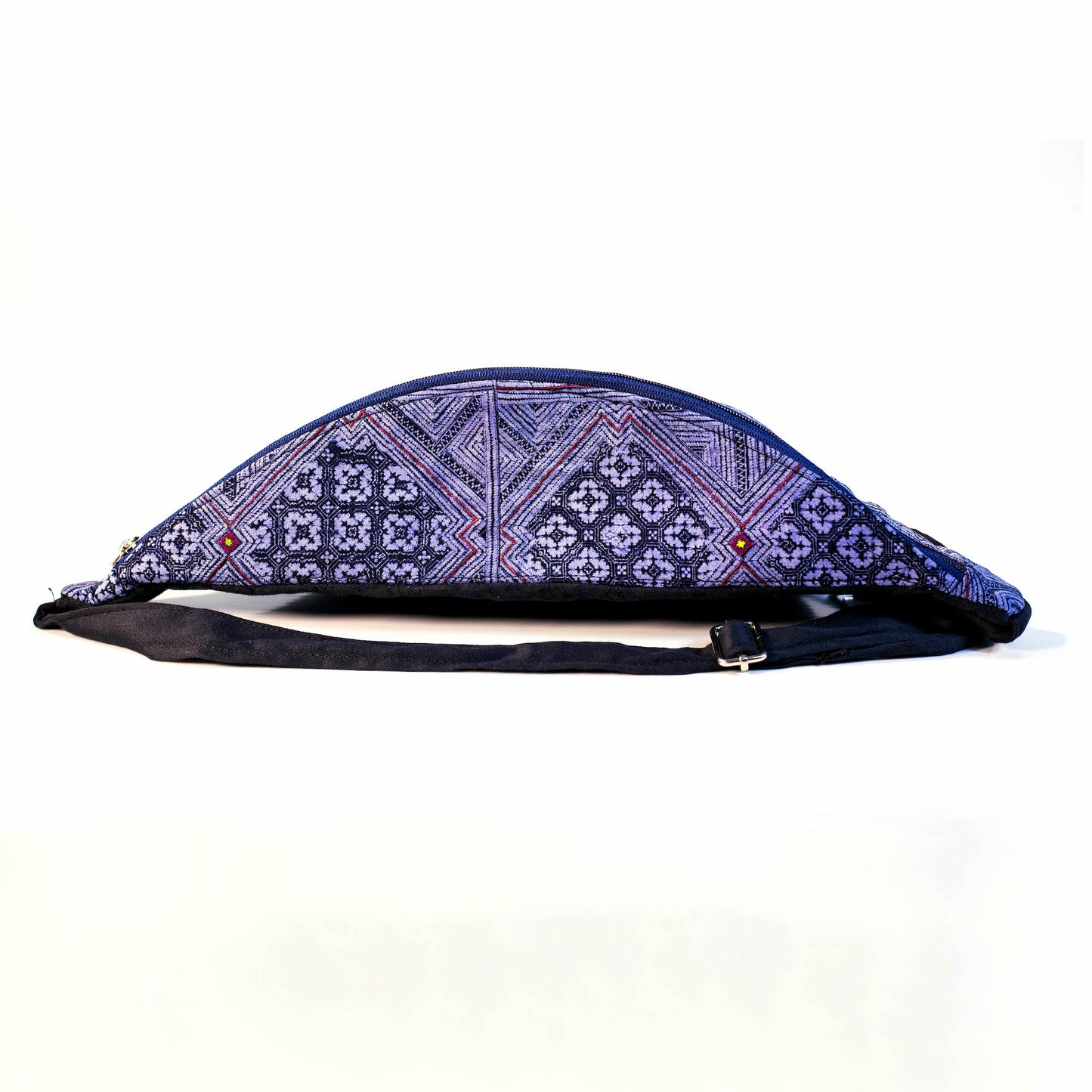 Sling bag, batik fabric, H'mong tribal pattern 2