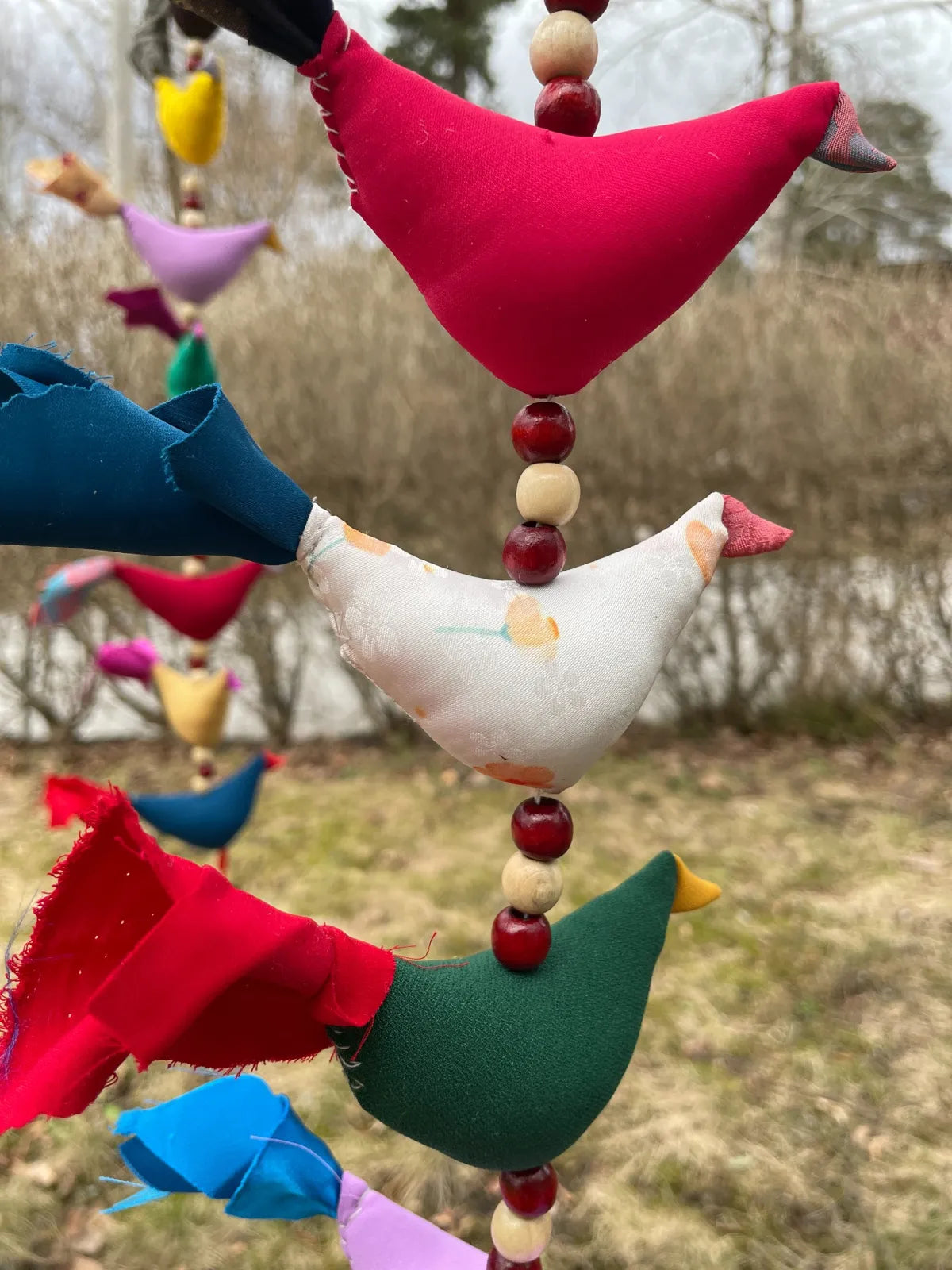 Handmade bird strings