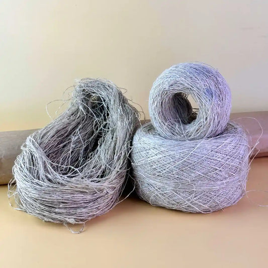 Natural, handmade hemp yarn
