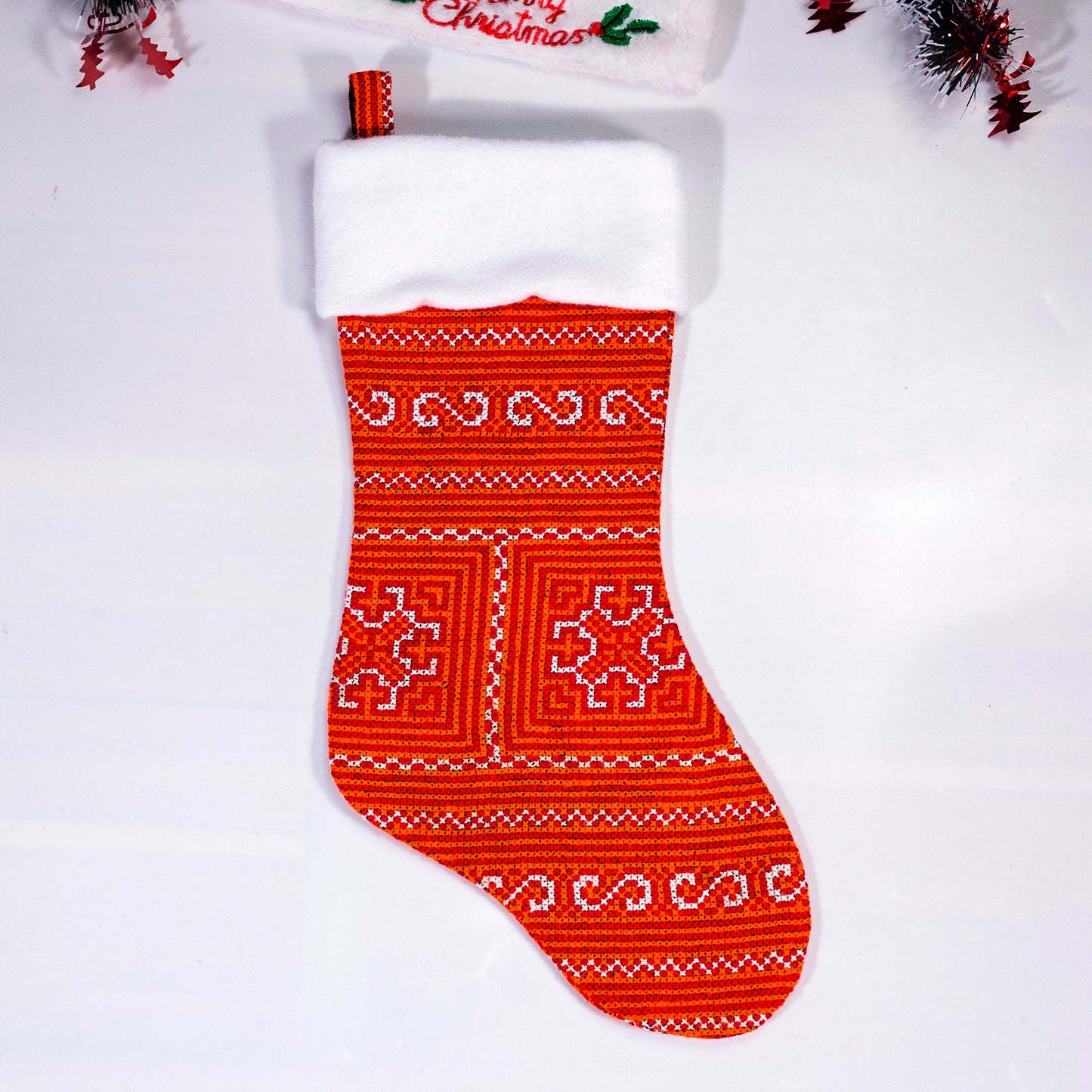 Christmas Stockings - Red and white